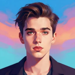 sanguinius, closeup portrait art by greg rutkowski, digital art, trending on artstation, symmetry!! colorful skies