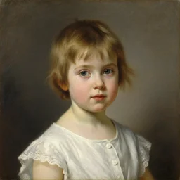 portrait of innocence by william bouguereau, oil on canvas, 1 8 9 0