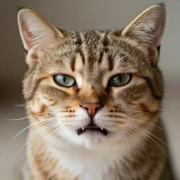 photo of a cat crying
