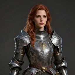 portrait of cara delevinge as a legendary knight warrior, au naturel, hyper detailed, digital art, trending in artstation, cinematic lighting, studio quality, smooth render, unreal engine 5 rendered, octane rendered, art style by klimt and nixeu and ian sprigger and wlop and krenz cushart.