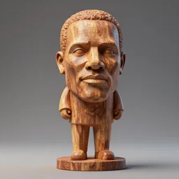 wooden sculpture of samuel l. jackson, wide shot, vibrant color details, zbrush, hyper realistic, golden ratio, macro lens, unreal engine, octane render, symmetri