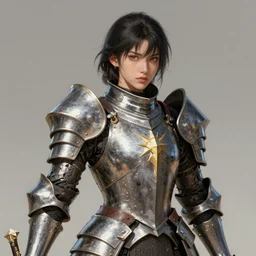 girl in heavy armor knight , portrait , made by Stanley Artgerm Lau, WLOP, Rossdraws, James Jean, Andrei Riabovitchev, Marc Simonetti, Yoshitaka Amano, ArtStation, CGSociety
