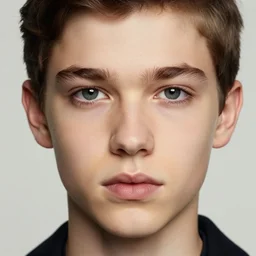 close up shot portrait of a beautiful boy by Vanessa Beecroft