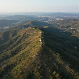 majestic landscape, realistic, atmospheric, tilt shift, aerial photo, drone, 8 k