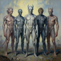 SIRENS by jacek yerka, alex gray, zdzisław beksiński, dariusz zawadzki, jeffrey smith and h.r. giger, oil on canvas, 8k highly professionally detailed, trending on artstation