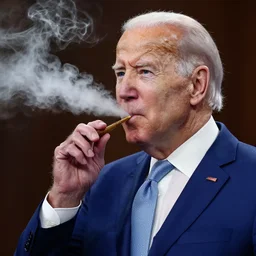 joe biden smoking a blunt