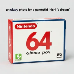 “ an ebay photo of a nintendo 6 4 game box for a game titled ‘ nishi ’ s dream ’ ”