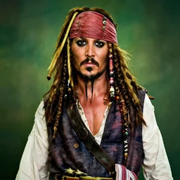 Jim Carrey as Jack Sparrow, digital art