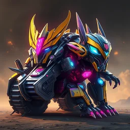 character design herbizarre herbizarre ivysaur transformers rise of the beasts earth defense force tank beautiful biolight hdr cgi 4 k chrome car, alena aenami artworks in 4 k tribal robot helmet bumblebee artstation by jesper ejsing, by rhads, by feng zhu backpack ninja mask tripod collosus 2 0 2 3 megatron