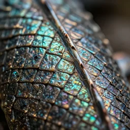 dragon skin, iridescent, macro shot