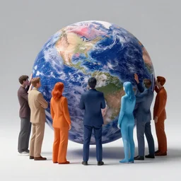 Photo from a universe where everyone is paint, photorealistic, 8K photo, award winning