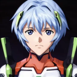 rei asami white hair evangelion, high detail face, symmetrical, pilot, evangelion