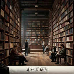 masterpiece concept art, japanese temple looking library interior, soft lighting, cinematic moody colors, realistic shaded lighting poster by ilya kuvshinov, magali villeneuve, artgerm, jeremy lipkin and michael garmash and rob rey
