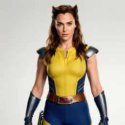 movie poster featuring gal gadot as wolverine, ultrarealistic, cinematic, volumetric effects