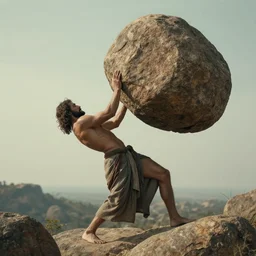 an almighty god creating a boulder he cannot lift