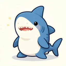 normal dakimakura illustration of a shark, safe for work, detailed, cute