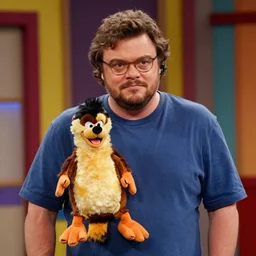 jack black as peewee herman, peewee's playhouse, tv still