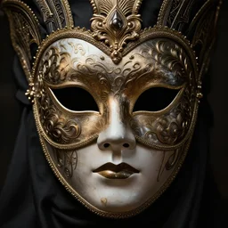 very highly detailed epic photo of face with venetian mask, intricate, dystopian, sci - fi, extremely detailed, digital painting, artstation, concept art, smooth, sharp focus, illustration, intimidating lighting, incredible art by artgerm, ultra details, 8 k