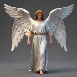 photorealistic 3 d render of a biblically accurate angel, photo studio lighting, trending on artstation, cinema 4 d