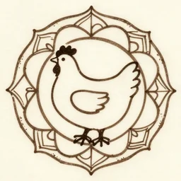 simplified chicken mandala by mcbess