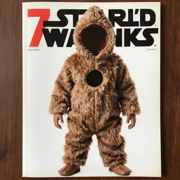 jar jar binks from star wars inspired fashion. centerfold fashion magazine. 7 0's. hole body picture