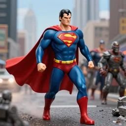 Superman as a super villain sending his armies to Metropolis cfg_scale 150