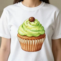 anime avocado cupcake on shirt