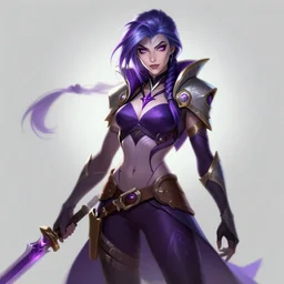 Star nemesis evelynn, league of legends concept art, trending on artstation