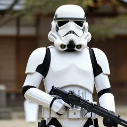 A photo of a Stormtrooper taken in 1600 Japan