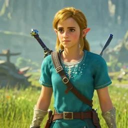 emma watson screenshot from in Breath of the Wild 4k screenshot