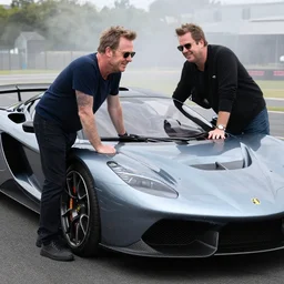 a photo of jeremy clarkson buying his dream car, high detail, high definition, 8k, photorealistic,