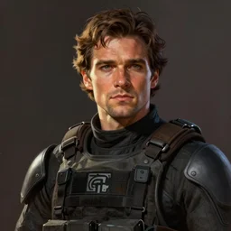 portrait of a man by greg rutkowski, he looks like pedro pascal, star wars expanded universe, he is about 8 0 years old, wearing tactical gear of the galactic alliance, digital painting, artstation, concept art, smooth, sharp foccus ilustration, artstation hq