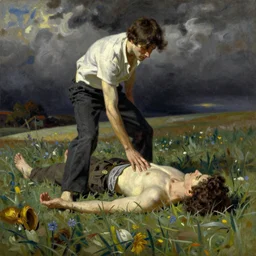 Temptation by Norman Rockwell, oil on canvas