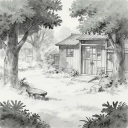 Anime sketch, environment