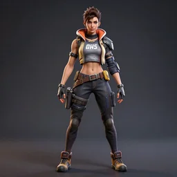 photo realistic image of octane from apex legends, stunning 3 d render inspired art by istvan sandorfi and greg rutkowski, character posing, complete body, realistic and detailed eyes, realistic, highly detailed attributes and atmosphere, dim volumetric cinematic lighting,