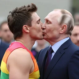 putin kissing a gay man pride