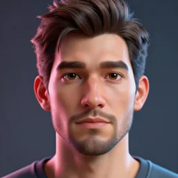 uncanny face portrait of a 3 d modeled man, rendered in bryce 3 d and daz, ray - tracing, vibrant color, depth of field, cinematic lighting, sharp focus, rule of thirds, trending on artstation