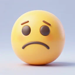 sad emoji, 3d render