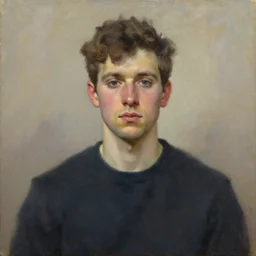 male character full portrait oil painting by james gilleard