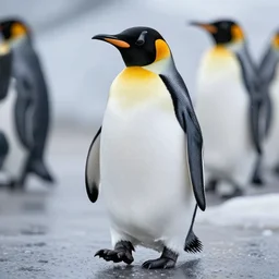 a penguin that is feeling cold af