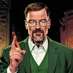 Comic Art Of Walter White 4K