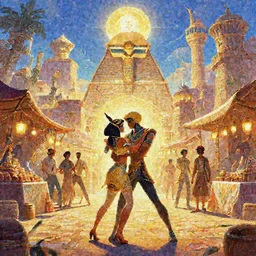 vector wonderland bazaar zouk old egypt sky shine epic fantasy painting photoshop that looks like it is from borderlands and by feng zhu and loish and laurie greasley, victo ngai, andreas rocha, john harris