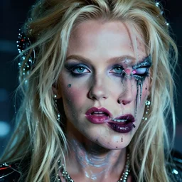 super macro of britney spears. fantasy horror cyberpunk style. highly detailed 8 k. intricate. nikon d 8 5 0 3 0 0 mm. award winning photography.