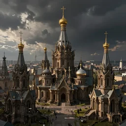 alchemy city. by konstantin razumov, highly detailded