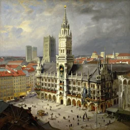 a city of munich by william - adolphe bouguereau