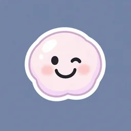 cute happy bubble logo