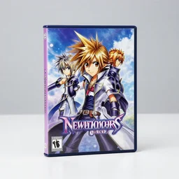 new kingdom hearts box cover on a table, studio lighting