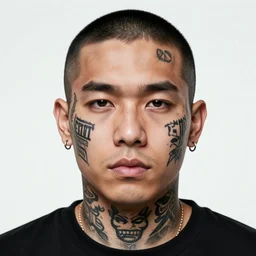 yoyo ma as a gang member face tattoos blood gang member crip gang member yo - yo ma as a gangster rapper rap cover album art