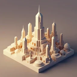 a low poly isometric render of a cyberpunk city in the style of monument valley, intricate, elegant, smooth shading, soft lighting, illustration, simple, solid shapes, by magali villeneuve, jeremy lipkin and michael garmash, rob rey and kentaro miura style, octane render, zaha hadid