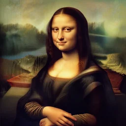 photograph of the women from mona lisa reimagined as a real person